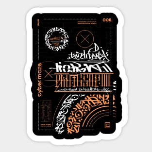 cybermaze // calligraphy Sticker